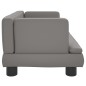 vidaXL Lettino per Cani Grigio 60x40x30 cm in Similpelle