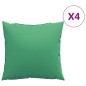 vidaXL Cuscini Decorativi 4 pz Verdi 50x50 cm in Tessuto