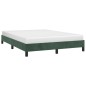 vidaXL Giroletto Verde Scuro 140x200 cm in Velluto vidaXL Giroletto Verde Scuro 140x200 cm in Velluto