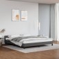 vidaXL Giroletto con Testiera Grigio 180x200 cm in Similpelle vidaXL Giroletto con Testiera Grigio 180x200 cm in Similpelle