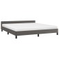 vidaXL Giroletto con Testiera Grigio 180x200 cm in Similpelle vidaXL Giroletto con Testiera Grigio 180x200 cm in Similpelle