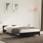 vidaXL Giroletto senza Materasso Nero 120x200 cm Velluto