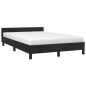 vidaXL Giroletto senza Materasso Nero 120x200 cm Velluto