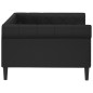 vidaXL Letto da Giorno Nero 100x200 cm in Similpelle vidaXL Letto da Giorno Nero 100x200 cm in Similpelle