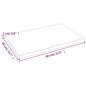 vidaXL Piano Tavolo Grigio Scuro 60x40x2 cm in Rovere Non Trattato