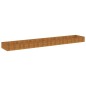 vidaXL Fioriera Rialzata da Giardino 579x100x36 cm in Acciaio Corten