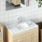vidaXL Lavandino da Bagno Bianco 39x30x18,5 cm Rettangolare Ceramica vidaXL Lavandino da Bagno Bianco 39x30x18,5 cm Rettangolare Ceramica