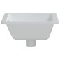 vidaXL Lavandino da Bagno Bianco 39x30x18,5 cm Rettangolare Ceramica vidaXL Lavandino da Bagno Bianco 39x30x18,5 cm Rettangolare Ceramica
