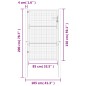 vidaXL Cancello Giardino Antracite 105x200 cm in Acciaio vidaXL Cancello Giardino Antracite 105x200 cm in Acciaio