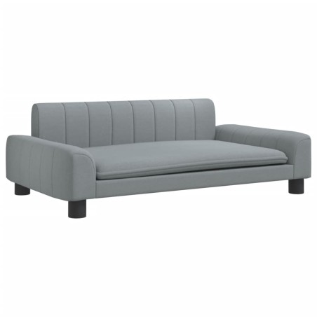 vidaXL Lettino per Cani Grigio Chiaro 90x53x30 cm in Tessuto