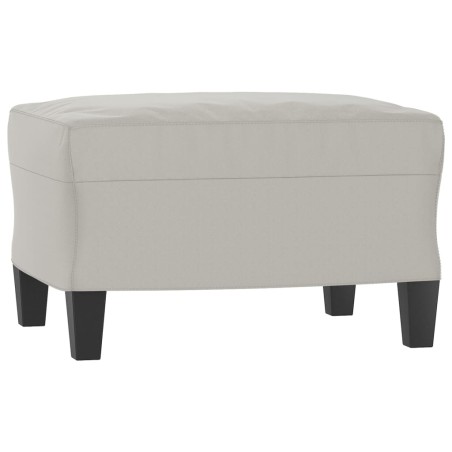vidaXL Poggiapiedi Grigio Chiaro 60x50x41 cm in Tessuto Microfibra