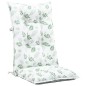 vidaXL Cuscini per Sedie 6 pz Motivo a Foglie 120x50x7 cm in Tessuto