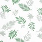 vidaXL Cuscini per Sedie 6 pz Motivo a Foglie 120x50x7 cm in Tessuto