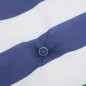vidaXL Cuscini Sedia Schienale Basso 6pz Strisce Bianche e Blu Tessuto vidaXL Cuscini Sedia Schienale Basso 6pz Strisce Bianche e Blu Tessuto