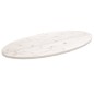 vidaXL Piano Tavolo Bianco 90x45x2,5cm in Legno Massello di Pino Ovale vidaXL Piano Tavolo Bianco 90x45x2,5cm in Legno Massello di Pino Ovale