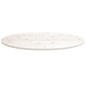 vidaXL Piano Tavolo Bianco 90x45x2,5cm in Legno Massello di Pino Ovale vidaXL Piano Tavolo Bianco 90x45x2,5cm in Legno Massello di Pino Ovale