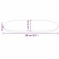 vidaXL Piano Tavolo Bianco 100x50x2,5 cm Legno Massello di Pino Ovale vidaXL Piano Tavolo Bianco 100x50x2,5 cm Legno Massello di Pino Ovale