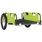 vidaXL Rimorchio per Bici da Carico Verde in Tessuto Oxford e Ferro vidaXL Rimorchio per Bici da Carico Verde in Tessuto Oxford e Ferro
