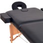 vidaXL Lettino da Massaggio 2 Zone Pieghevole Spessore 10 cm Nero vidaXL Lettino da Massaggio 2 Zone Pieghevole Spessore 10 cm Nero