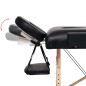 vidaXL Lettino da Massaggio 2 Zone Pieghevole Spessore 10 cm Nero vidaXL Lettino da Massaggio 2 Zone Pieghevole Spessore 10 cm Nero