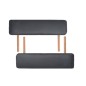 vidaXL Lettino da Massaggio 2 Zone Pieghevole Spessore 10 cm Nero vidaXL Lettino da Massaggio 2 Zone Pieghevole Spessore 10 cm Nero