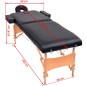 vidaXL Lettino da Massaggio 2 Zone Pieghevole Spessore 10 cm Nero vidaXL Lettino da Massaggio 2 Zone Pieghevole Spessore 10 cm Nero