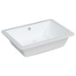 vidaXL Lavandino da Bagno Bianco 55,5x40x18,5 cm Rettangolare Ceramica vidaXL Lavandino da Bagno Bianco 55,5x40x18,5 cm Rettangolare Ceramica