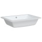 vidaXL Lavandino da Bagno Bianco 55,5x40x18,5 cm Rettangolare Ceramica vidaXL Lavandino da Bagno Bianco 55,5x40x18,5 cm Rettangolare Ceramica