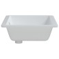 vidaXL Lavandino da Bagno Bianco 55,5x40x18,5 cm Rettangolare Ceramica vidaXL Lavandino da Bagno Bianco 55,5x40x18,5 cm Rettangolare Ceramica