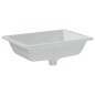 vidaXL Lavandino da Bagno Bianco 55,5x40x18,5 cm Rettangolare Ceramica vidaXL Lavandino da Bagno Bianco 55,5x40x18,5 cm Rettangolare Ceramica
