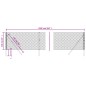 vidaXL Recinzione a Rete Argento 1,1x25 m vidaXL Recinzione a Rete Argento 1,1x25 m