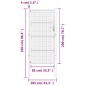 vidaXL Cancello Giardino Antracite 105x250 cm in Acciaio vidaXL Cancello Giardino Antracite 105x250 cm in Acciaio