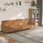 vidaXL Divano Letto a 2 Posti Tortora Tessuto in Microfibra vidaXL Divano Letto a 2 Posti Tortora Tessuto in Microfibra