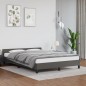 vidaXL Giroletto con Testiera Crema 140x190 cm in Similpelle