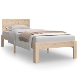 vidaXL Giroletto 75x190 cm 2FT6 Small Single in Legno Massello di Pino