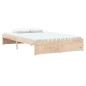 vidaXL Giroletto 120x190 cm 4FT Small Double in Legno Massello di Pino vidaXL Giroletto 120x190 cm 4FT Small Double in Legno Massello di Pino