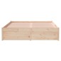vidaXL Giroletto 120x190 cm 4FT Small Double in Legno Massello di Pino vidaXL Giroletto 120x190 cm 4FT Small Double in Legno Massello di Pino