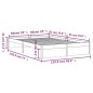 vidaXL Giroletto 120x190 cm 4FT Small Double in Legno Massello di Pino vidaXL Giroletto 120x190 cm 4FT Small Double in Legno Massello di Pino