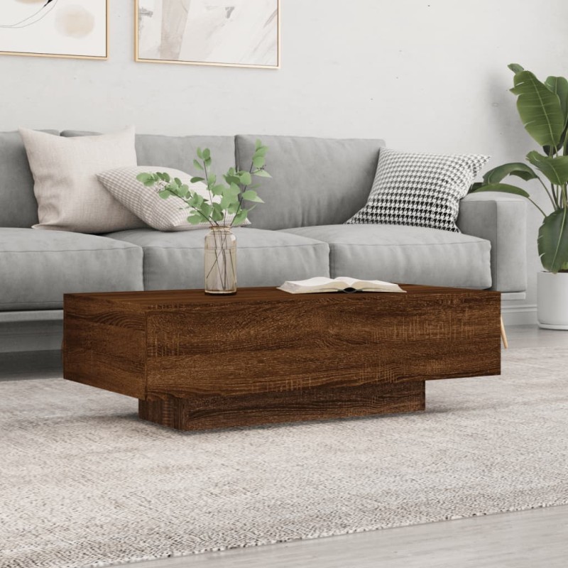 vidaXL Tavolino Salotto Rovere Marrone 100x49,5x31cm Legno Multistrato