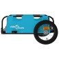 vidaXL Rimorchio per Bici da Carico Blu in Tessuto Oxford e Ferro vidaXL Rimorchio per Bici da Carico Blu in Tessuto Oxford e Ferro
