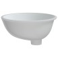 vidaXL Lavandino da Bagno Bianco 37x31x17,5 cm Ovale in Ceramica vidaXL Lavandino da Bagno Bianco 37x31x17,5 cm Ovale in Ceramica
