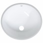 vidaXL Lavandino da Bagno Bianco 37x31x17,5 cm Ovale in Ceramica vidaXL Lavandino da Bagno Bianco 37x31x17,5 cm Ovale in Ceramica