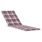 vidaXL Cuscino per Sdraio Rosso a Quadri (75+105)x50x3 cm vidaXL Cuscino per Sdraio Rosso a Quadri (75+105)x50x3 cm