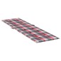 vidaXL Cuscino per Sdraio Rosso a Quadri (75+105)x50x3 cm vidaXL Cuscino per Sdraio Rosso a Quadri (75+105)x50x3 cm