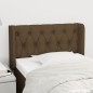 Testiera ad Orecchio Marrone Scuro 83x16x78/88 cm in Tessuto Testiera ad Orecchio Marrone Scuro 83x16x78/88 cm in Tessuto