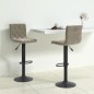 vidaXL Sgabelli da Bar 2 pz Grigio Chiaro in Velluto vidaXL Sgabelli da Bar 2 pz Grigio Chiaro in Velluto