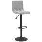 vidaXL Sgabelli da Bar 2 pz Grigio Chiaro in Velluto vidaXL Sgabelli da Bar 2 pz Grigio Chiaro in Velluto