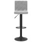 vidaXL Sgabelli da Bar 2 pz Grigio Chiaro in Velluto vidaXL Sgabelli da Bar 2 pz Grigio Chiaro in Velluto