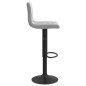 vidaXL Sgabelli da Bar 2 pz Grigio Chiaro in Velluto vidaXL Sgabelli da Bar 2 pz Grigio Chiaro in Velluto