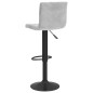 vidaXL Sgabelli da Bar 2 pz Grigio Chiaro in Velluto vidaXL Sgabelli da Bar 2 pz Grigio Chiaro in Velluto